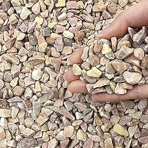 2 lbs Pea Gravel - 3/8 Inch Small Pebbles Rocks for Indoor Plants, Succulents, Cactus, Fish Tank, Terrarium, Landscaping and Decorative Stones(32 oz, 6-9 mm)