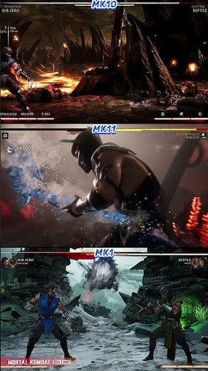 SUB-ZERO Epic X-Ray 💀 MK10 vs MK11 vs MK1 ⚔️ Which One Looks More Brutal? 😱🔥