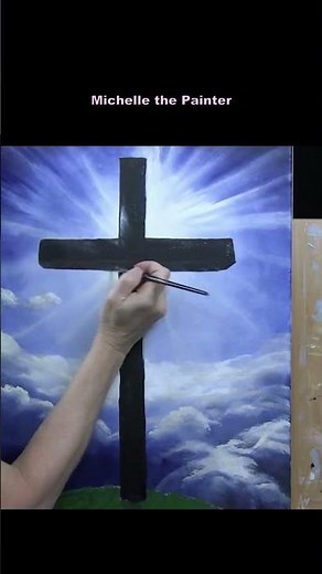 Heavenly Cross #art #acrylicpaintingtechniques #painting #acrylictechniques #artist #drawing