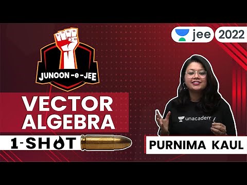 Vector Algebra | JEE 2024 | One shot | Unacademy JEE | Maths | Purnima Kaul #jee2024