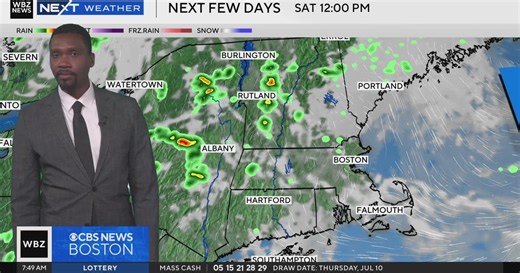 Next Weather: WBZ mid-morning forecast for July 11, 2025