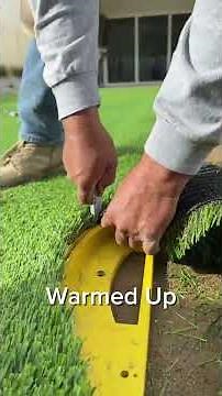 EASIEST TURF INSTALL Part 2 #turf #installationprocess #working