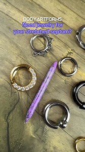 1.1K views | Show off your stretched septum with large gauge septum...