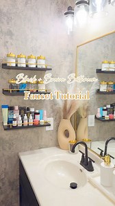 Faucet mini tutorial until YouTube!🤎✨Forgot to mention turn off main water supply and the valves just to make sure you don’t have a bunch of water leaking 😅 trying to get better at not saying “this is so easy” cause with knowledge and practice it became easy for me as it could be for those who want to try. DIY is just about understanding the parts and tools you need plus the order they go in☺️I shared this faucet in my bio! The picture takes you there or it’s under bathroom on my Amazon store 