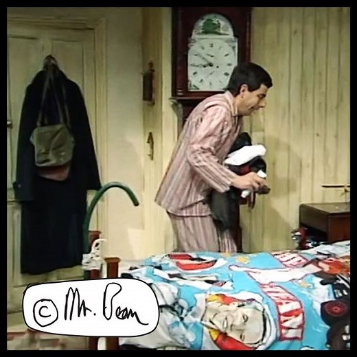 8.3M views · 25K reactions | Happy Wear Pyjamas to Work Day, Bean!  | Mr Bean | Facebook