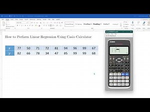 How to Perform Simple Linear Regression on a Calculator Made with Clipchamp