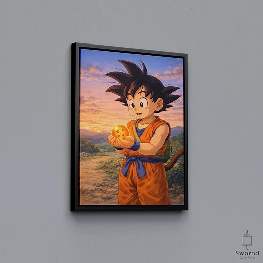 Goku Dragon Ball Poster, Anime Wall Art, Print Canvas, Dragon Ball Gift, Goku Fan Art, Manga Room Decor - Etsy