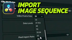 Import Image Sequence in DaVinci Resolve - JayAreTV