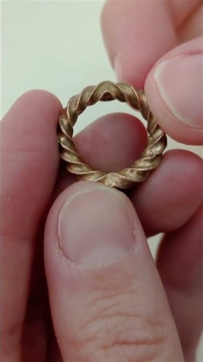 Homemade Bronze Ring From 3D Print #3dprinting #metalclay #moldmaking