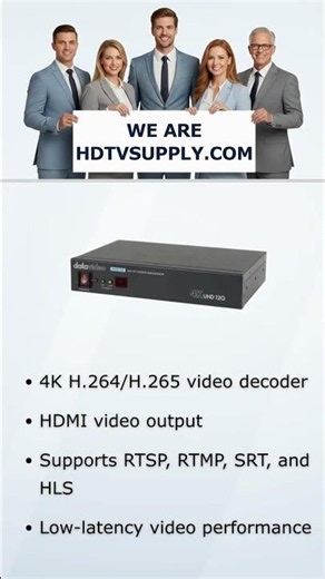 Datavideo NVD-45 4K Streaming IP Video Decoder with 12G-SDI Output