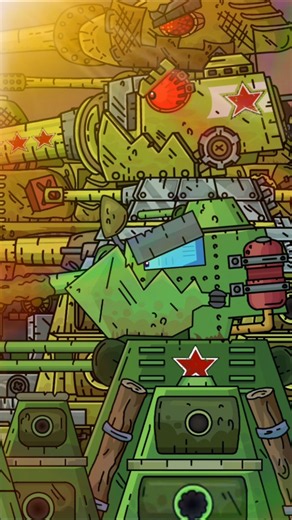 KV-44 met IS-44 & KV-45 | #gerand #cartoonabouttanks #animation #kv44 #is44 #kv45