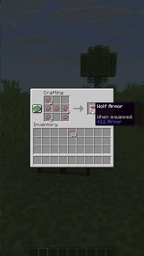 How to Craft Wolf Armor in Minecraft