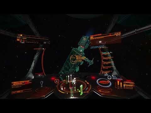 KRAIT MK II defend against Megaship Heist - Elite Dangerous (Combat PVE gameplay)