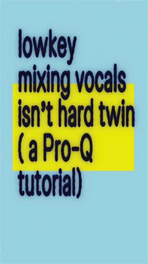 @oftenforgottenabout on Instagram: "LOWKEY MIXING VOCALS ISNT HARD: THE SECRET PRO-Q SAUCE 😳🤞🏾 #beatmaker #producer #mixingengineer #production #flstudio #tutorial #undergroundmusic #fabfilter #relatable #trending #viral #xyzbca #fyp #explore"