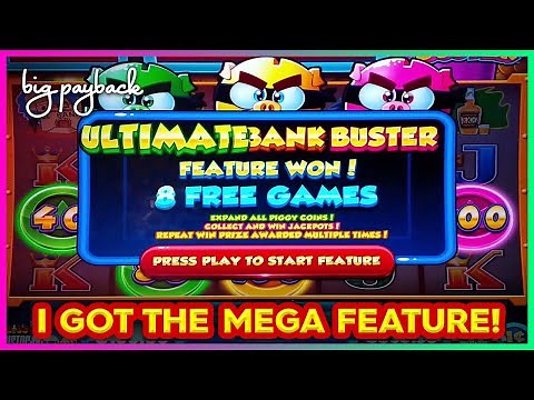 $100 Bet → ALL 3 PIGS ULTIMATE BANK BUSTER FEATURE WON!