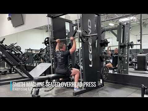 Smith Machine Seated Overhead Press