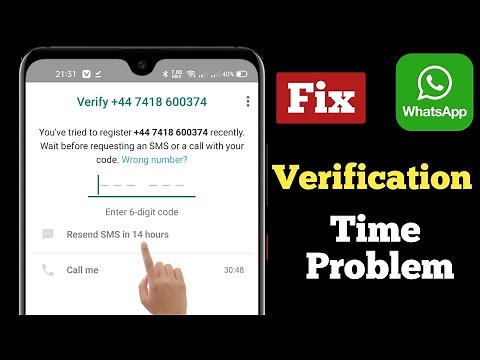 Fix Whatsapp Verification Time problem 2025 | How can I bypass WhatsApp verification time?