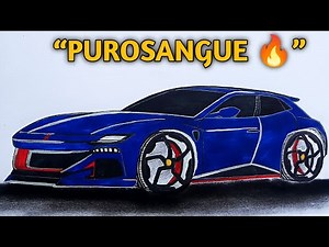Ferrari Purosangue Drawing | How to Draw Ferrari Purosangue Step by Step (2025)