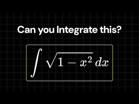 How to integrate ∫ √(1-x²) dx using trigonometric substitution