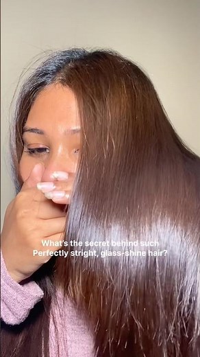 Glass shine like hair, glossy, Silky Hair Secret | ANILLO Black Tea Nourishing Hair Essence