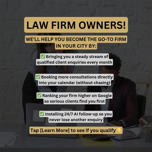 Most great law firms don’t struggle with skill. They struggle with visibility. We help firms like yours attract qualified consultations every week with a predictable system that works even when referrals slow down. Tap Learn More to see if your firm qualifies. | Digi Align