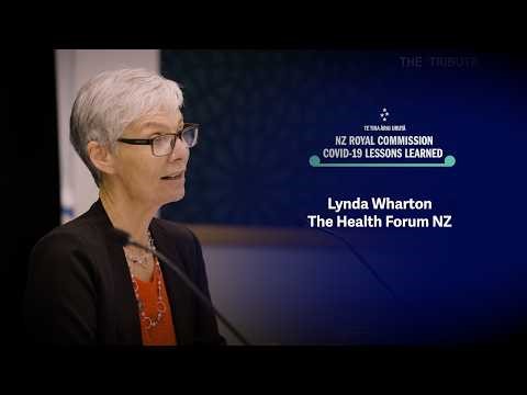 Lynda Wharton's testimony to the Royal Commission of Inquiry into New Zealand's Covid-19 response