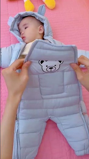 Cute Winter Baby Outfit Try-On | Adorable Infant Snowsuit Lookbook