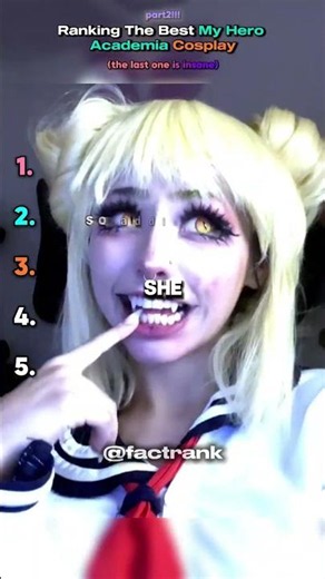 Ranking Best My Hero Academia Cosplay Part 2 #anime #mha #viral #shorts #ranking #tiktokviral