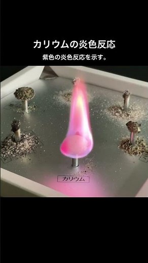 カリウムの炎色反応