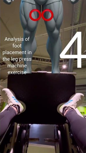 Analysis of foot placement in the leg press machine exercise #sports #bodybuilding #fitness