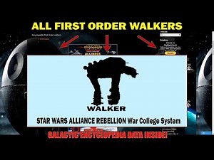 ALL WALKERS of the First Order - Star Wars - Units Data included!
