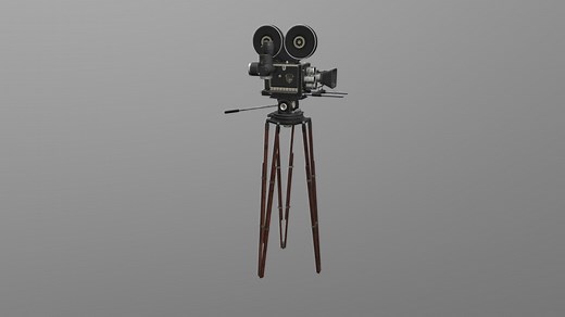 Vintage Mitchell film camera - Download Free 3D model by suedezu