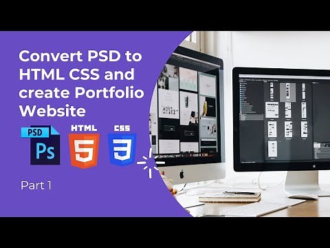 Complete Responsive Personal Portfolio Website Design Using HTML CSS from photoshop 1/2