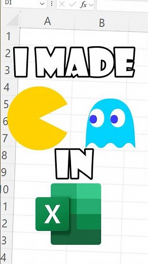 I made Pacman in Excel! #excelgaming