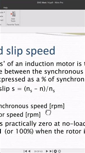 Synchronous Speed, Motor Speed, Slip, Formula, 5%, Rotor Speed, AC Induction Motor #electricmachines