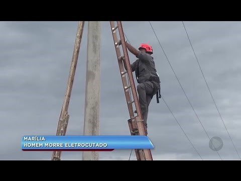 Homem morre eletrocutado em Marília