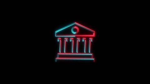 clip-3993803753-bank-building-icon-neon-glowing-animation-on