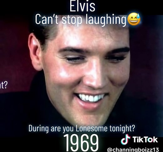 Elvis Presley Can't Stop Laughing During 'Are You Lonesome Tonight?' 1969