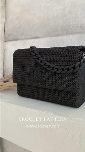 Crochet pattern “Chanel” Bag. Follow the link to learn more wowcrochet.com #crochet #patterns