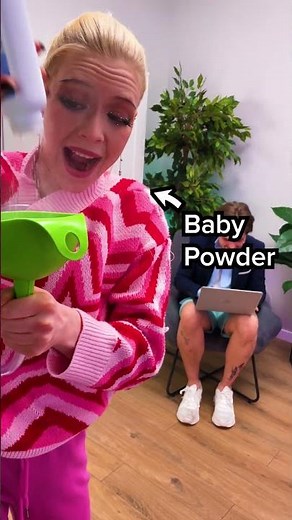 Baby Powder Fart Prank! 😳💨 #prank #funny #comedy