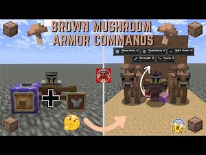 Command Block Tutorial #309: Brown Mushroom Armor Commands in Minecraft (1.21.11+)