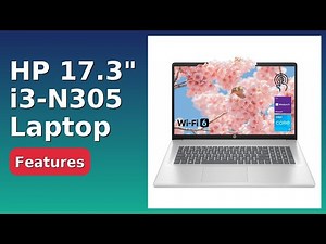 REVIEW (2025): HP 17.3" i3-N305 Laptop. Features.
