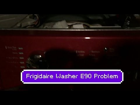 Frigidaire Washer E90 issue and fix