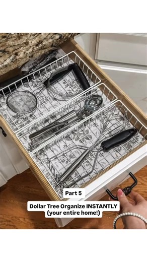 Do It On A Dime | Dollar Tree organize your ENTIRE home with these simple drawer hacks! #doitonadime #dollartree #organize #organization #homehacks | Instagram