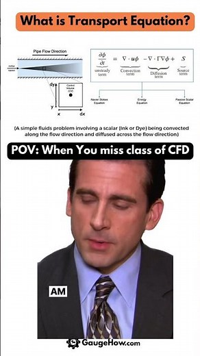 Transport equation (CFD) #engineeringmeme