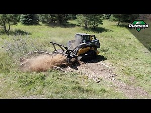 Skid-Steer Drum Mulcher Vs. Burn Pile - Diamond Mowers