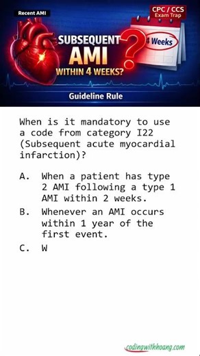 The 4 Week Rule for Subsequent AMI