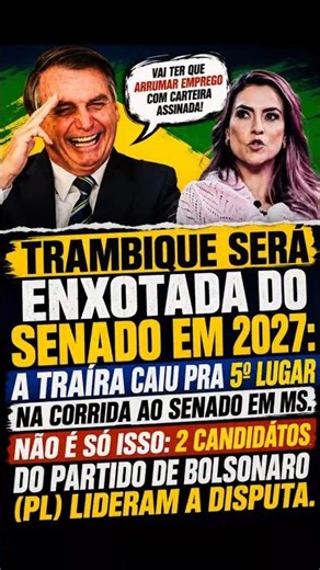 🔥 PL lidera e Soraya despenca no Senado de MS!