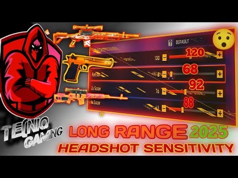 FREE FIRE HEDSHOT TIPS AND TRICKS 2025😲 | FF LONG RANGE HEDSHOT SENSITIVITY |