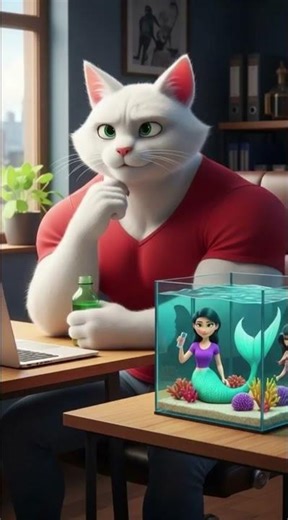 A Human-Like Cat and a Mermaid in a Glass Tank | An Unbelievable Story